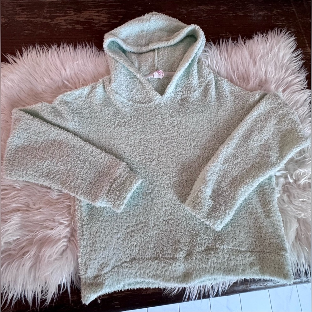 Girls Mint Rewash Soft Mint Hoodie (Girls M/ 8-10)